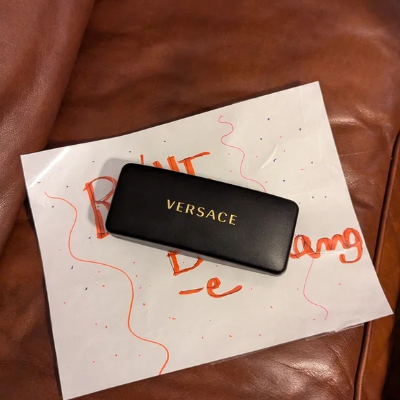 Versace | Accessories | Versace Black And Gold Eyewear Case  display picture 1